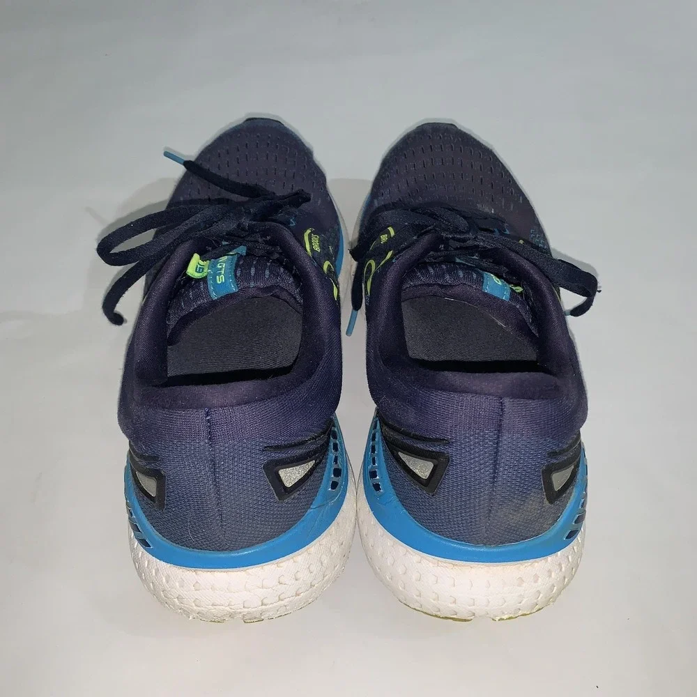 Brooks Glycerin GTS 19 Shoes Mens Size 9.5 Blue Mesh Running Sneakers Cushioned